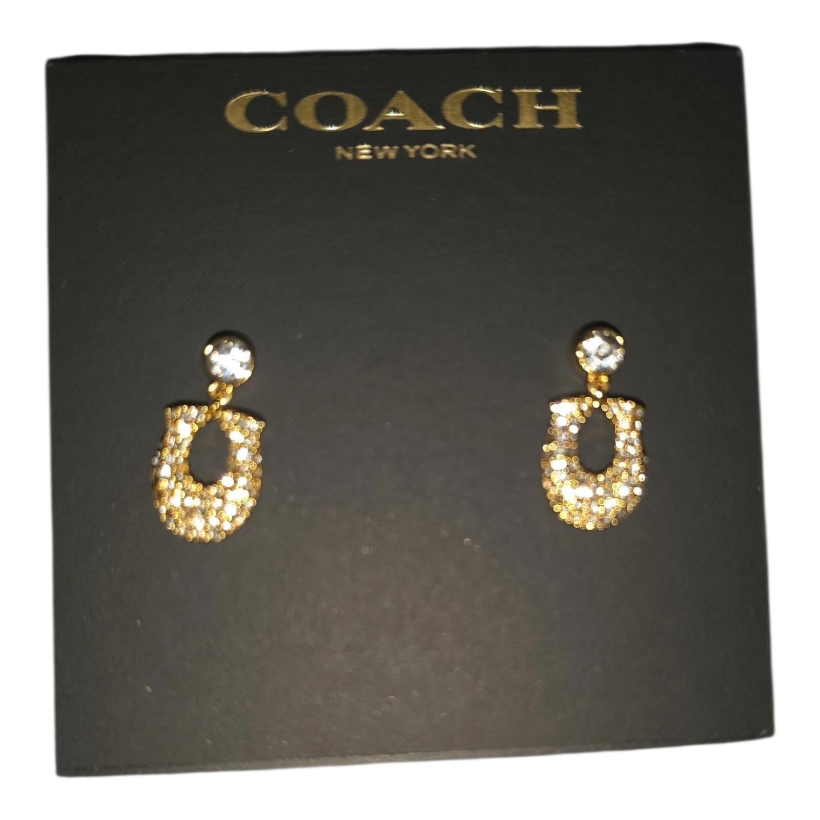Coach Signature Pavé Earrings