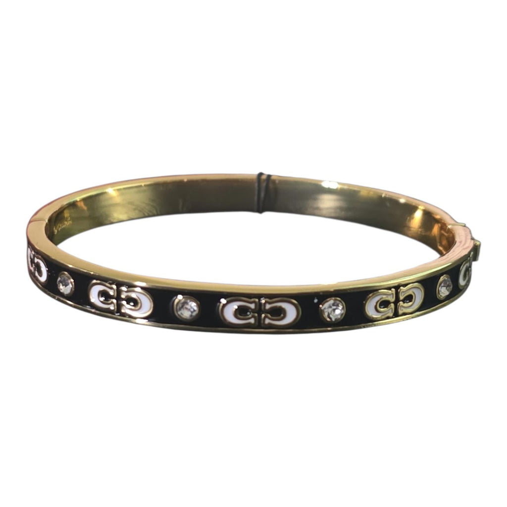 Coach Signature Enamel Hinged Bangle