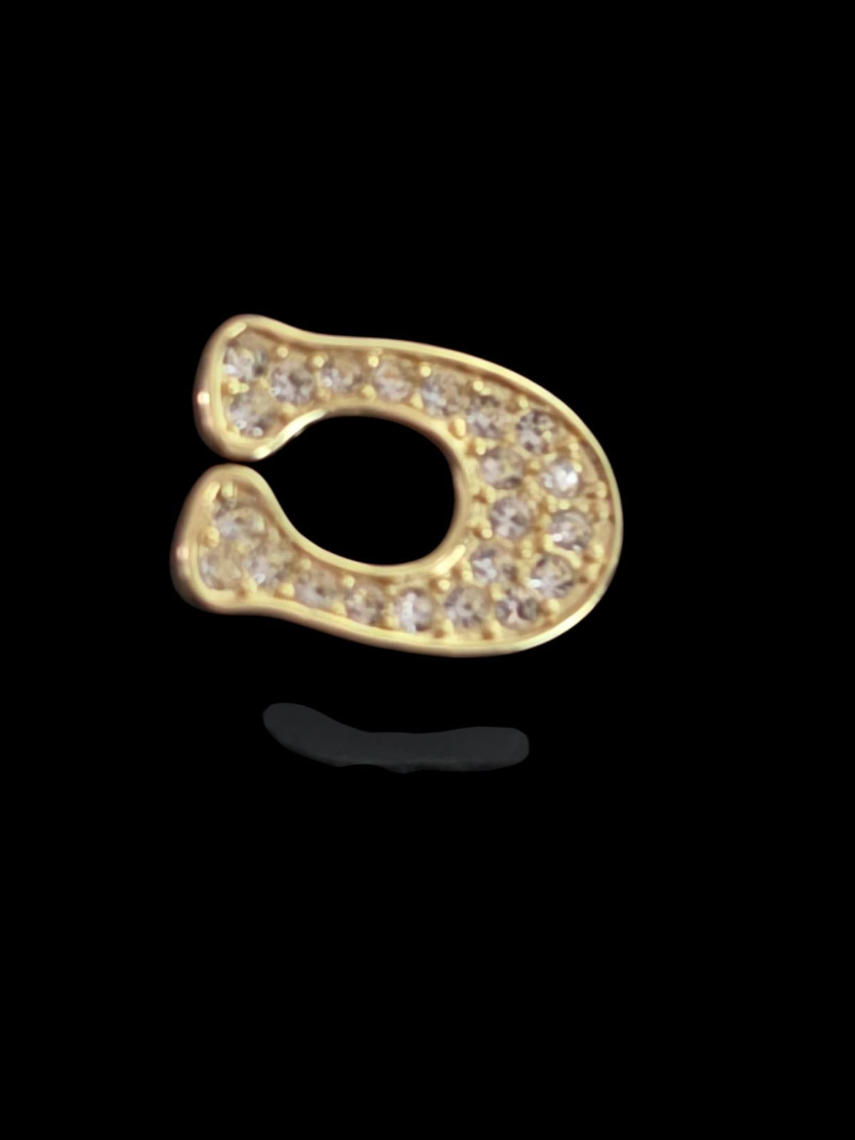 Coach Signature Pavé C Stud Earrings