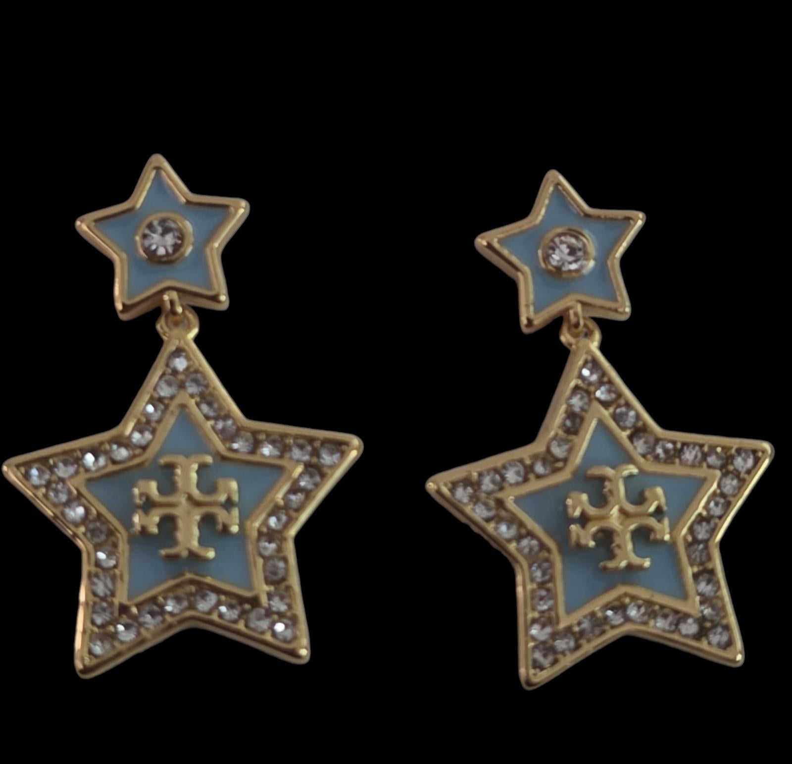 Tory Burch Falling Star Drop Earrings