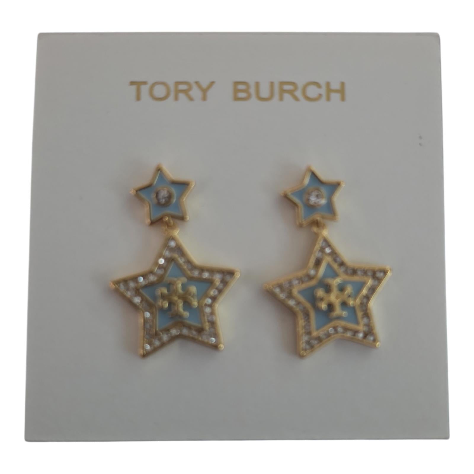 Tory Burch Falling Star Drop Earrings