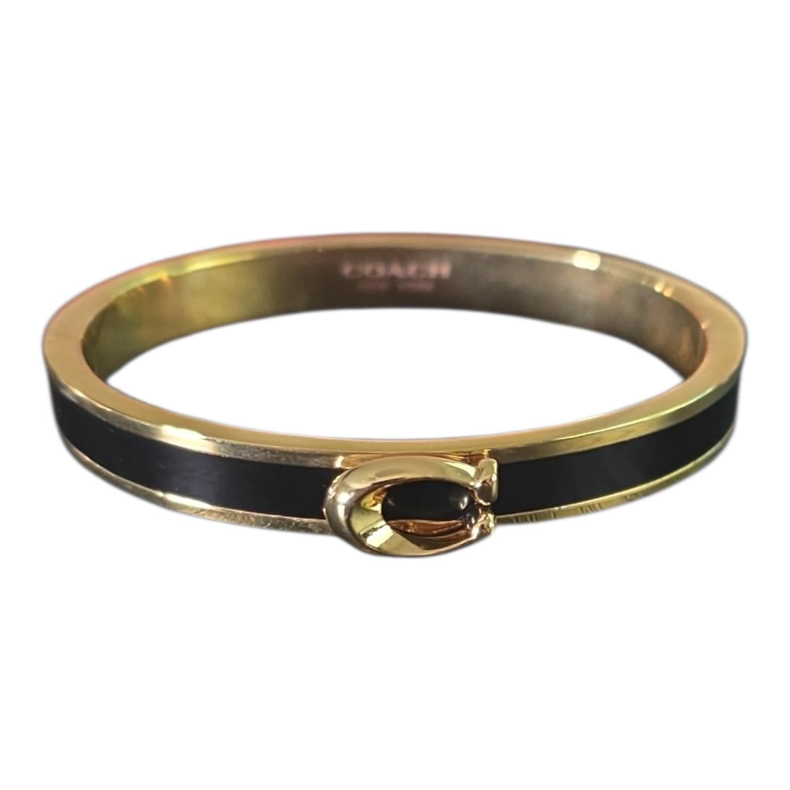 Coach Signature Push Hinged Bangle