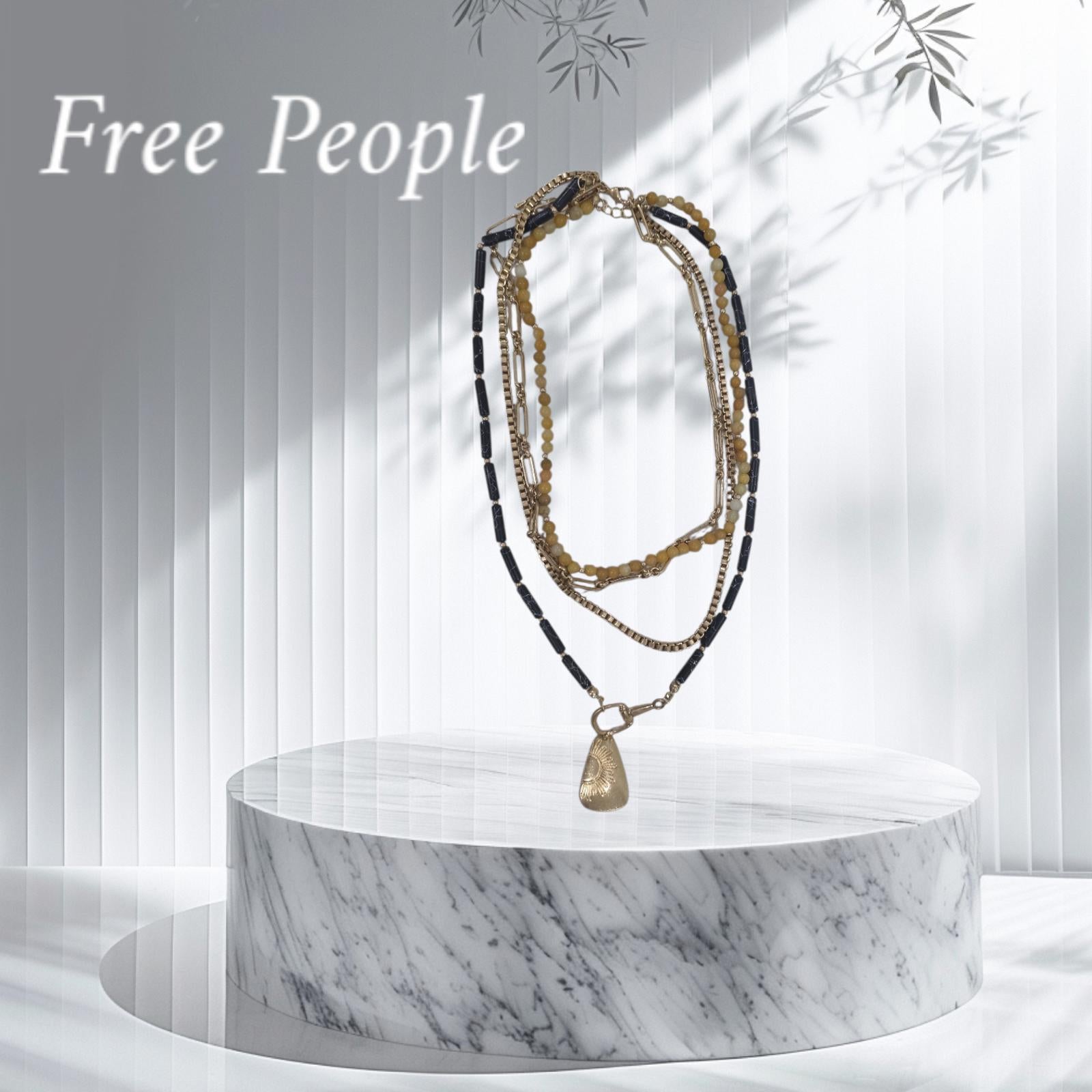 Free People Layered Necklace NWOT