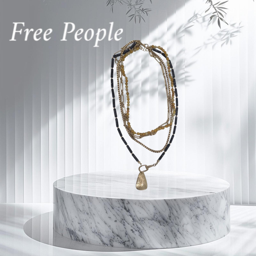 Free People Layered Necklace NWOT