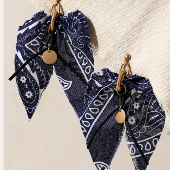 Free People Ariana Ost Mae Scarf Dangle Earrings