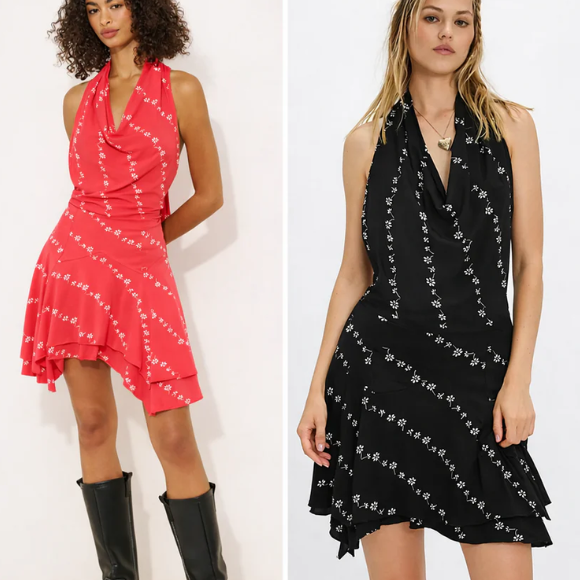 Free People Electric Days Printed Mini Dress