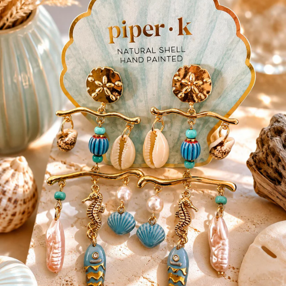 Piper-K Hand Painted Earrings