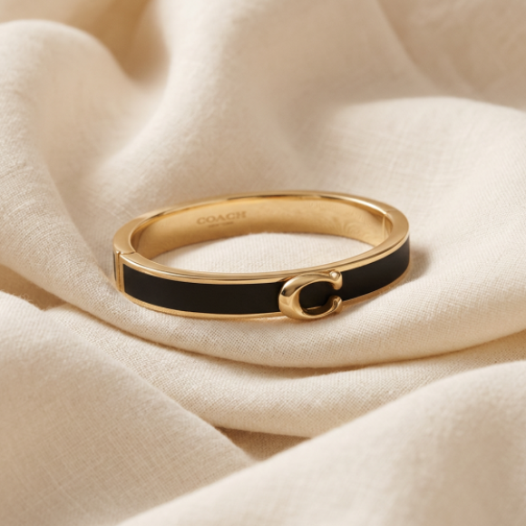 Coach Signature Push Hinged Bangle