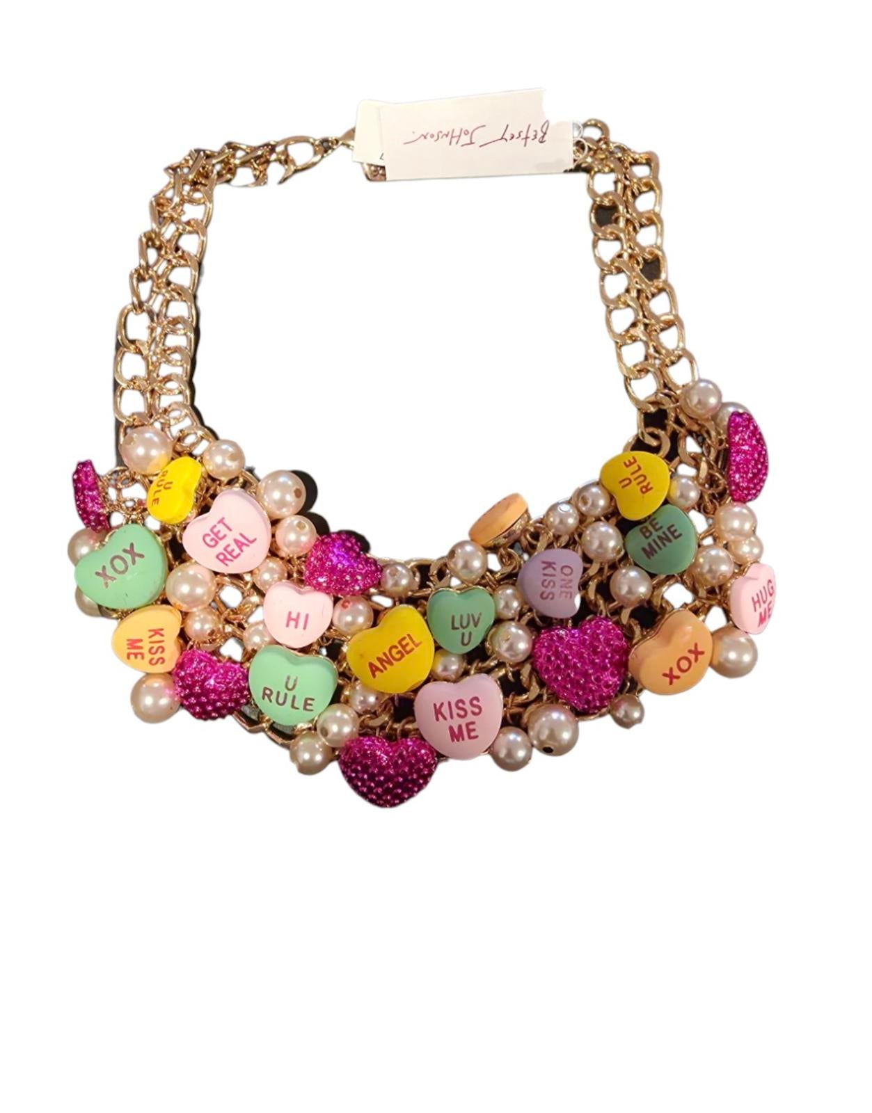 BETSEY JOHNSON Sweetheart Bib Necklace