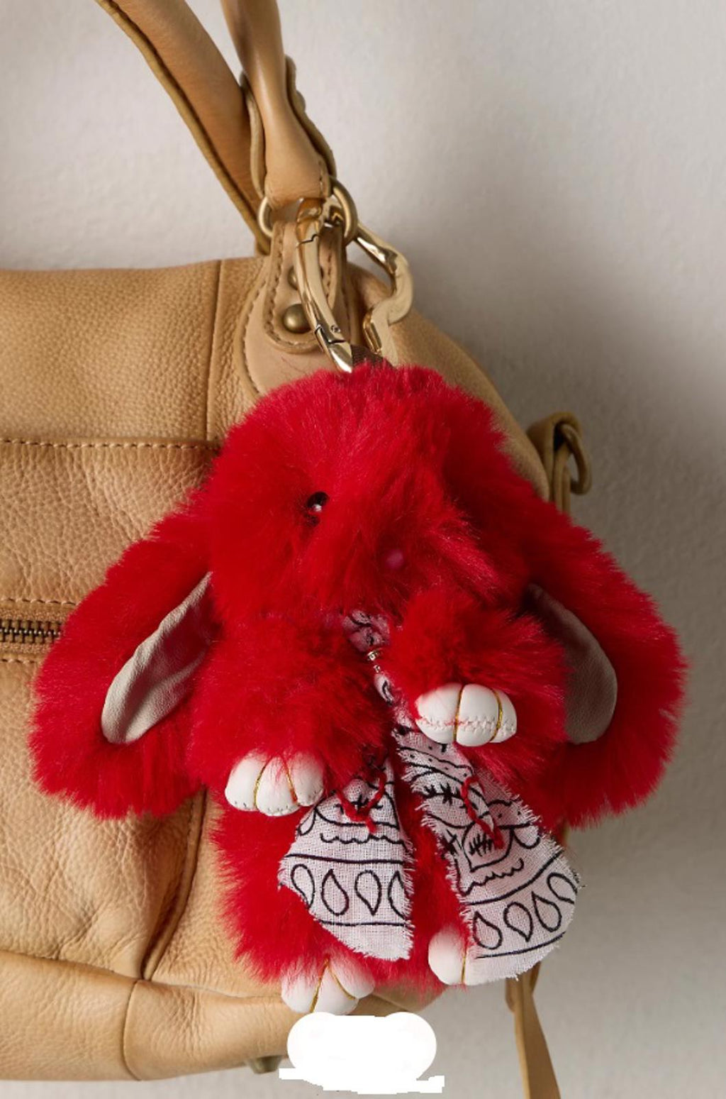 Free People Fluffy Rabbit Bag Charm
