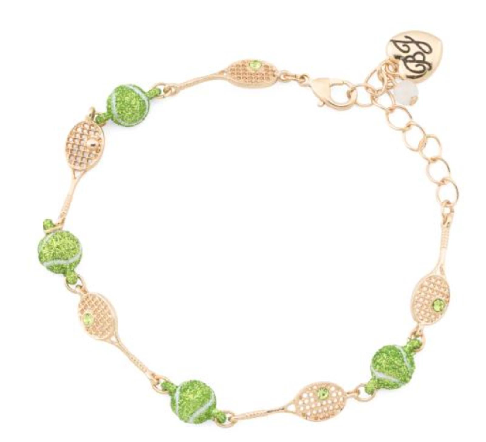 BETSEY JOHNSON Gold Plated Tennis Racquet Bracele