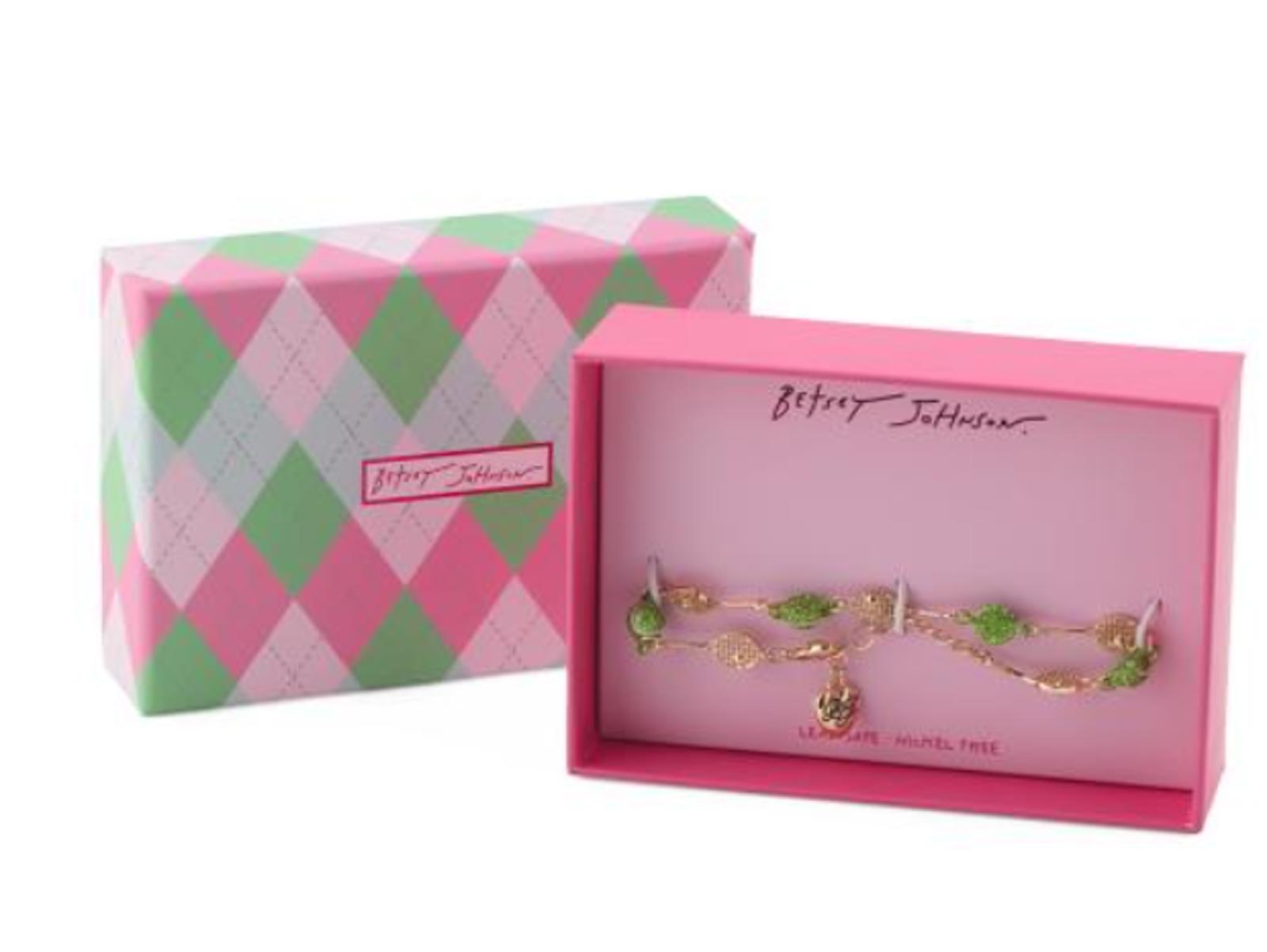 BETSEY JOHNSON Gold Plated Tennis Racquet Bracele