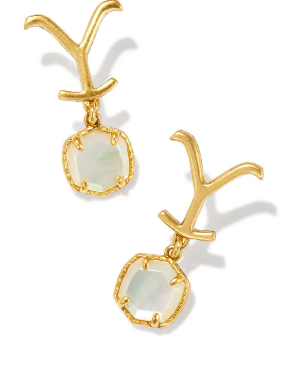 Yellow Rose by Kendra Scott x Yellowstone Dutton Drop Earring NWT