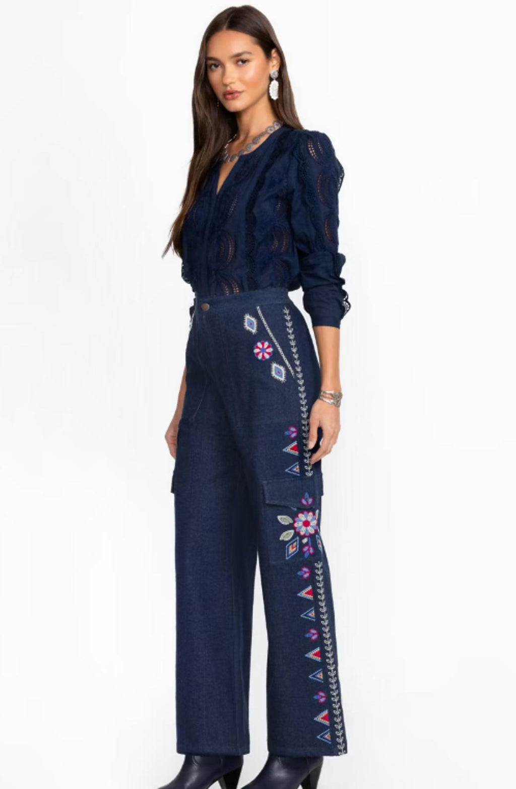 Johnny Was Wide Leg Pant Size XS
