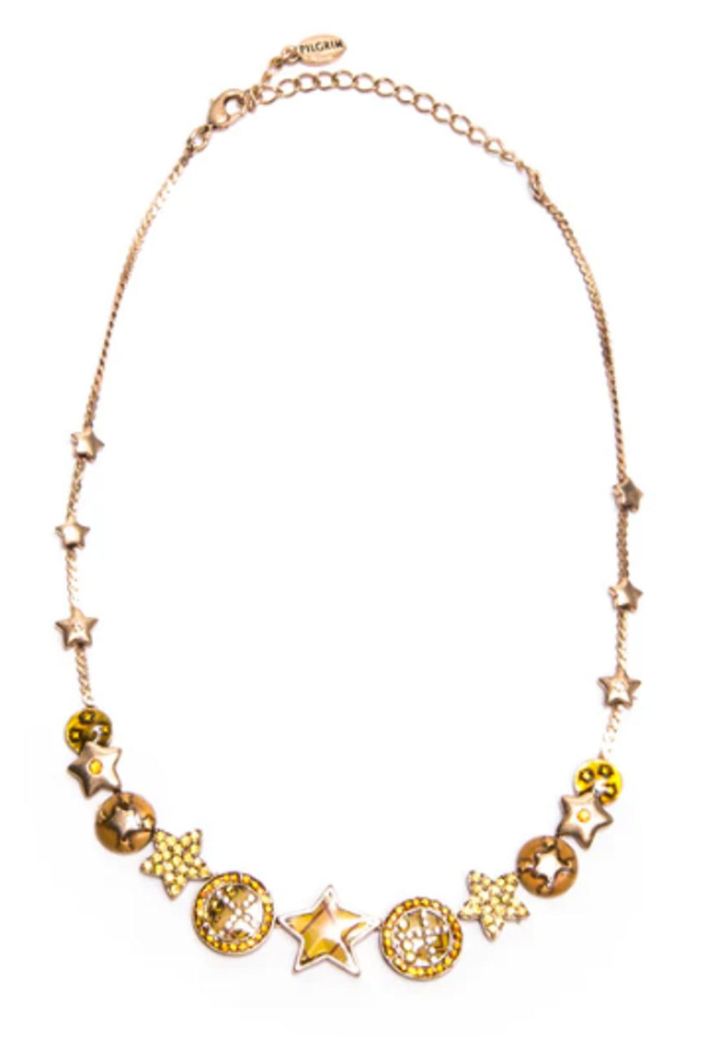Pillgrim  Crystal Pave Stars Necklace
