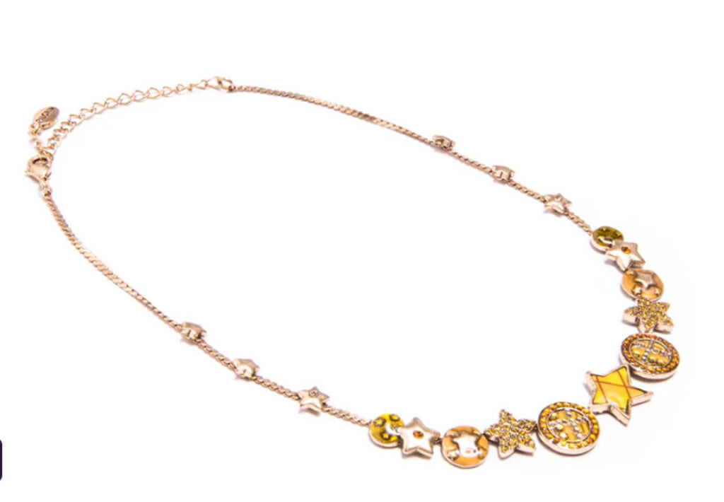 Pillgrim  Crystal Pave Stars Necklace