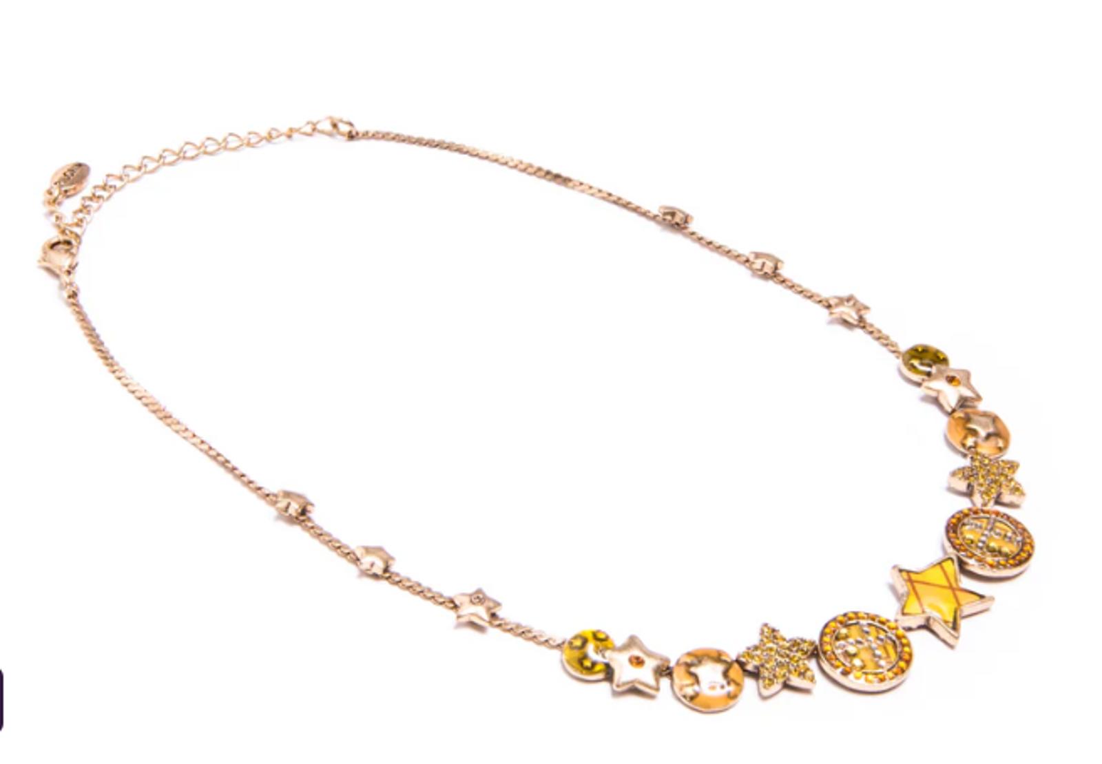 Pillgrim  Crystal Pave Stars Necklace