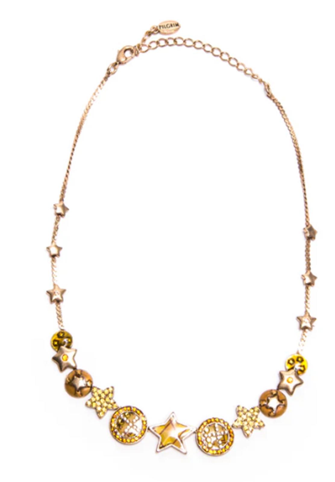 Pillgrim  Crystal Pave Stars Necklace
