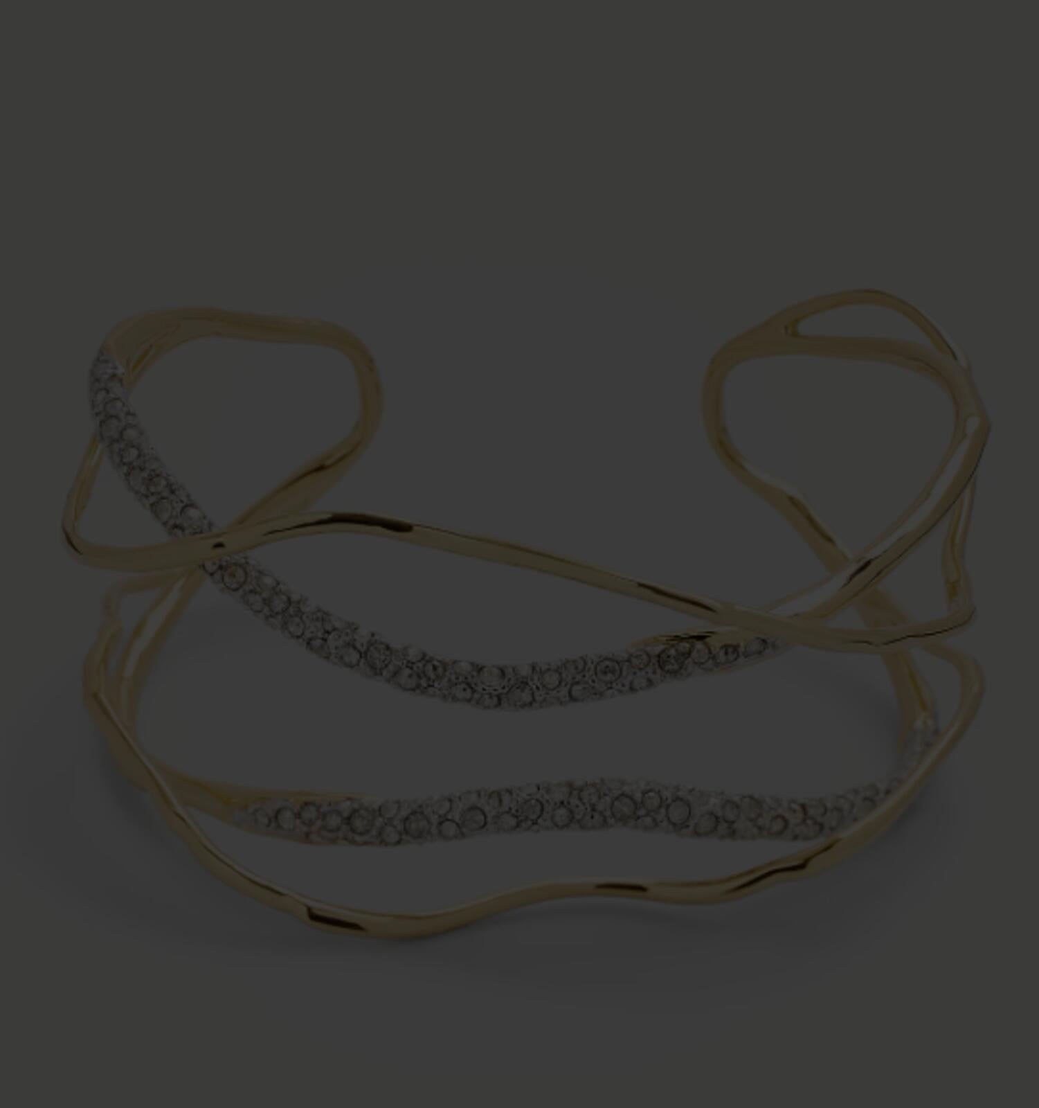 Alexis Bittar Solanales Crystal Cuff Bracelet