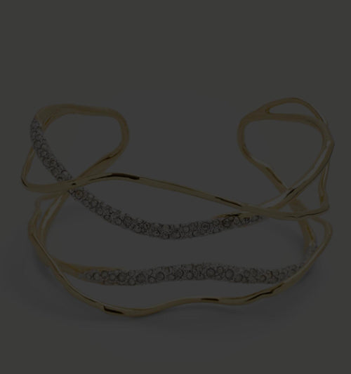 Alexis Bittar Solanales Crystal Cuff Bracelet