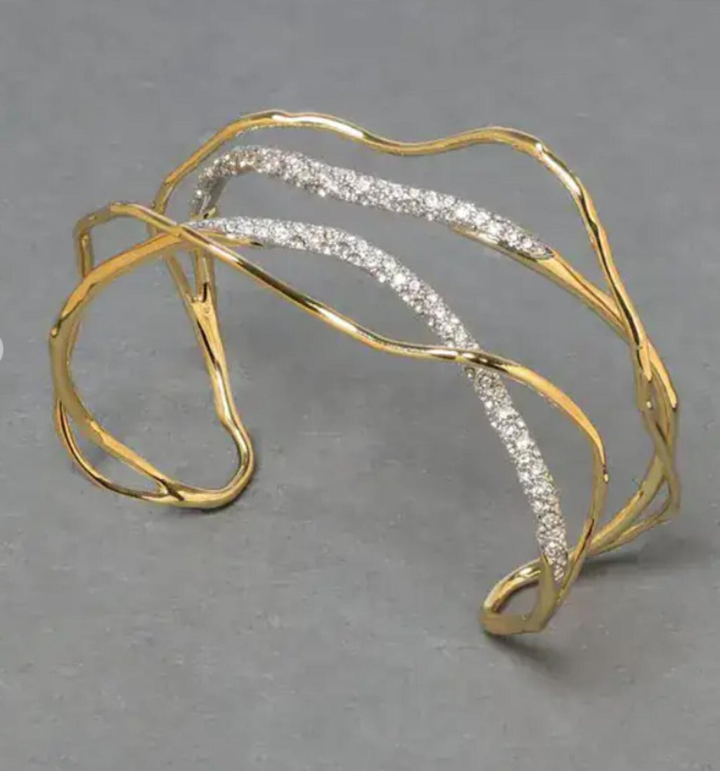 Alexis Bittar Solanales Crystal Cuff Bracelet