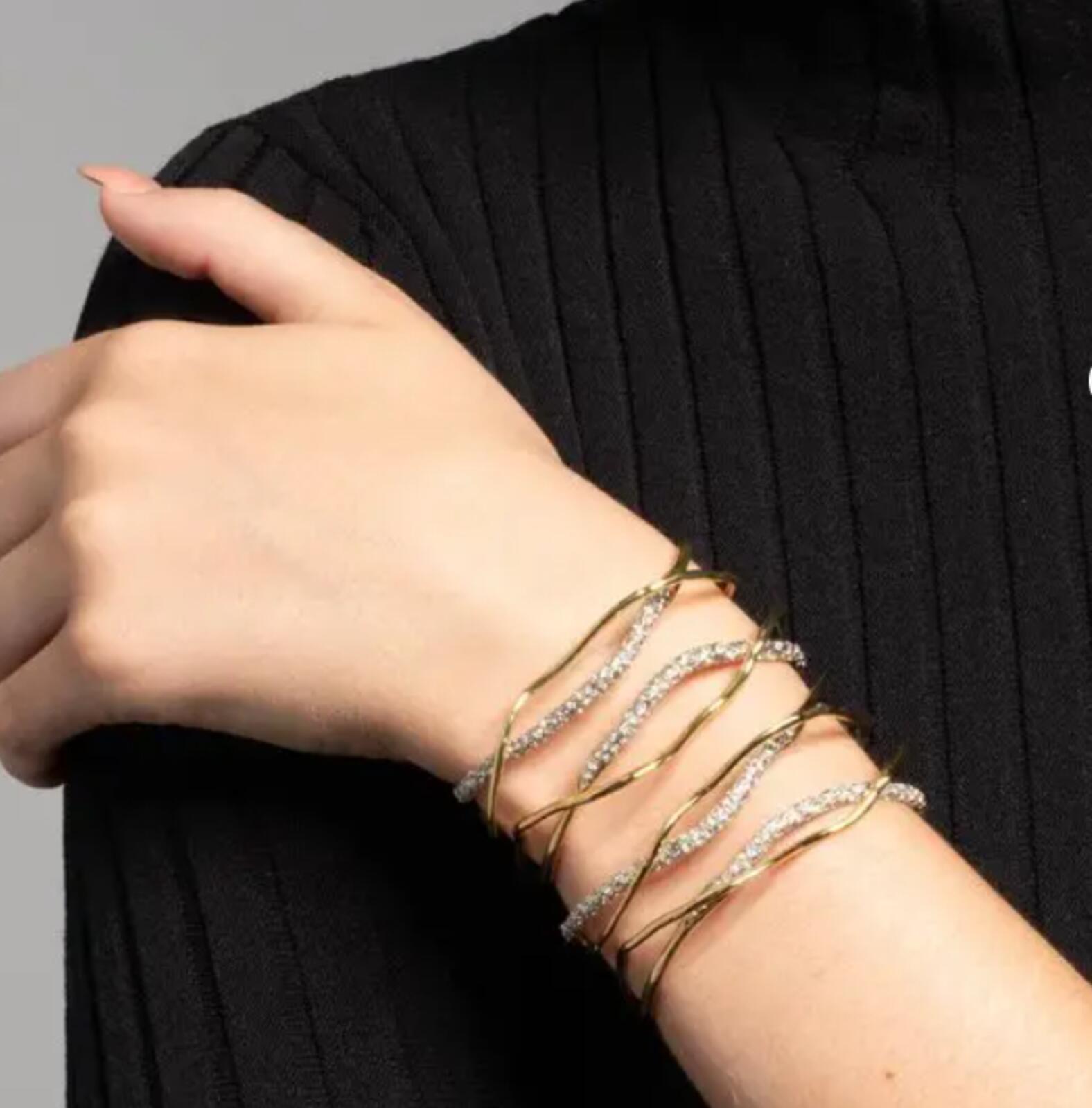 Alexis Bittar Solanales Crystal Cuff Bracelet