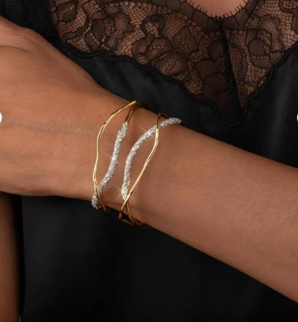 Alexis Bittar Solanales Crystal Cuff Bracelet