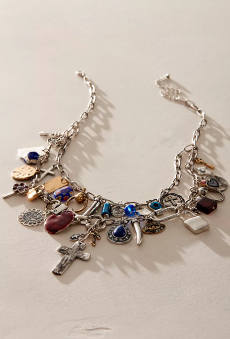 Free People Maxamillion Charm Necklace NWT