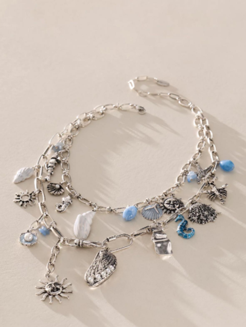 Free People Maxamillion Charm Necklace NWT