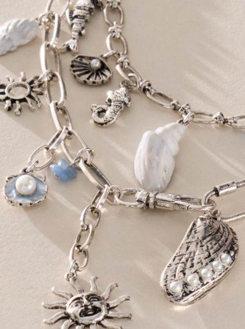 Free People Maxamillion Charm Necklace NWT