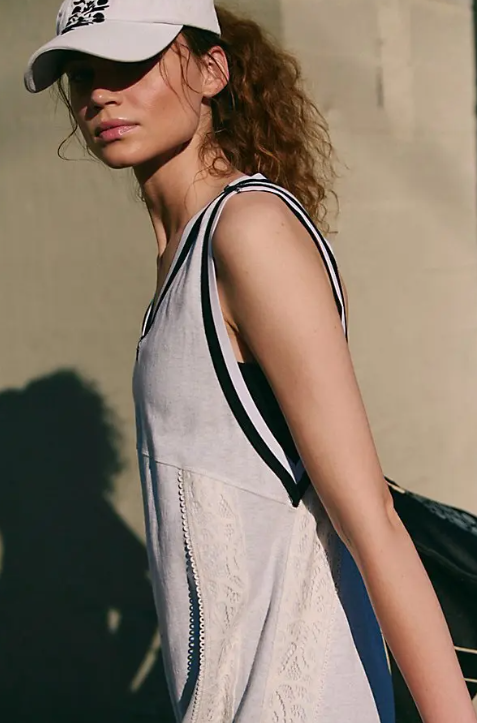 Free People Movement Day Trip Lace Inset One Piece Jumpsuit