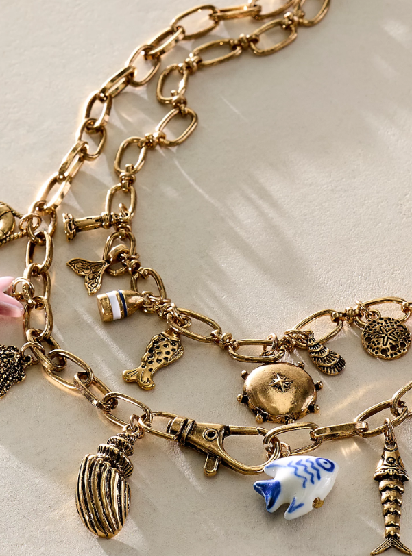 Free People Maxamillion Charm Necklace NWT