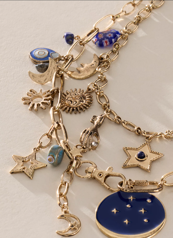 Free People Maxamillion Charm Necklace NWT