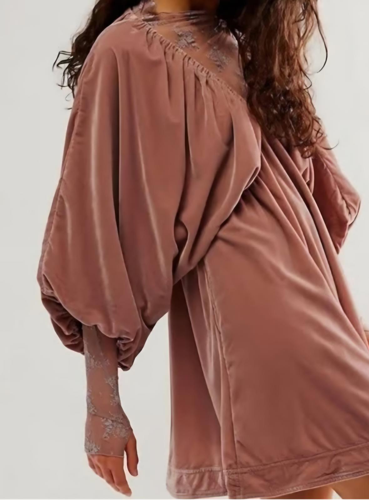 FREE PEOPLE Portia Velvet Mini Dress