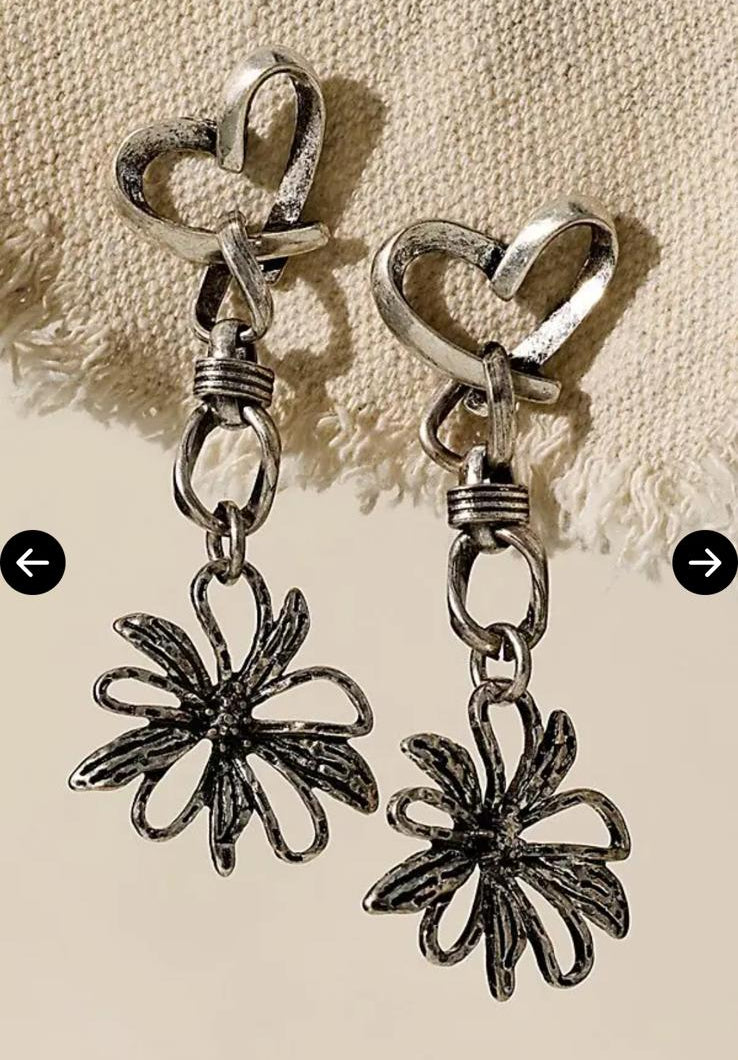 Free People Xavier Dangle Earrings Silver