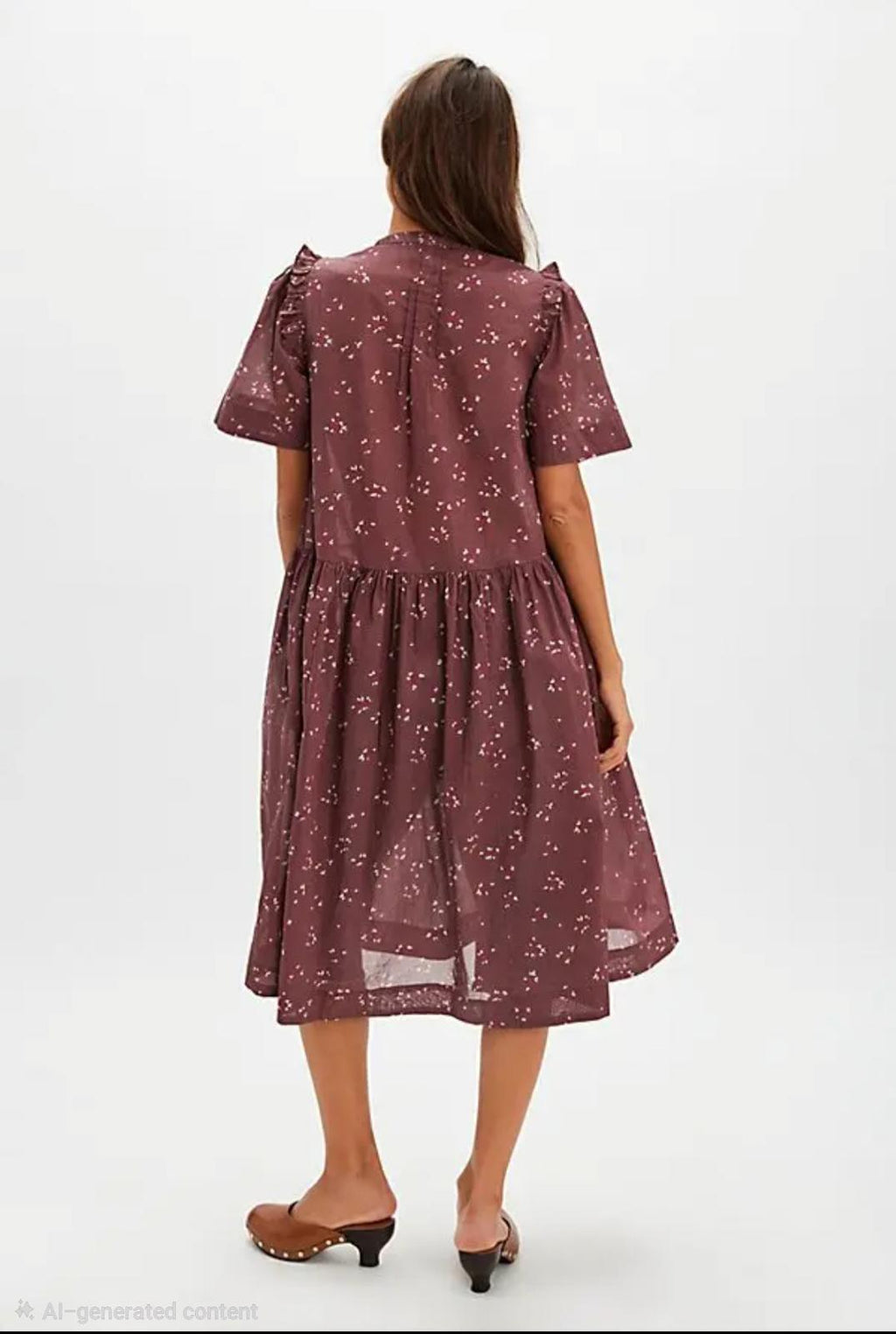 Free People  Bella Mae Midi Dress - Bittersweet Combo