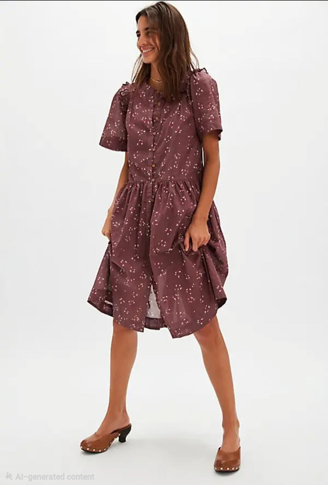 Free People  Bella Mae Midi Dress - Bittersweet Combo