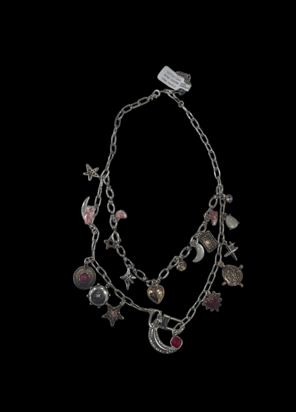 Free People Maxamillion Charm Necklace NWT