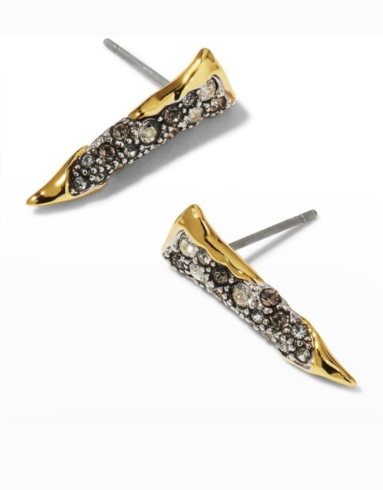 Alexis Bittar Solanales Crystal Spear Stud Earrings