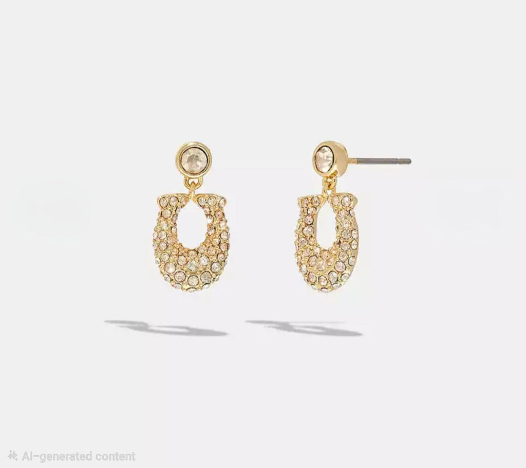 Coach Signature Pavé Earrings