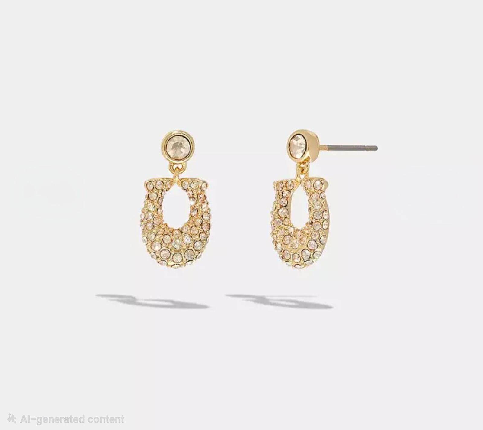 Coach Signature Pavé Earrings