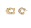 Coach Signature Pavé C Stud Earrings