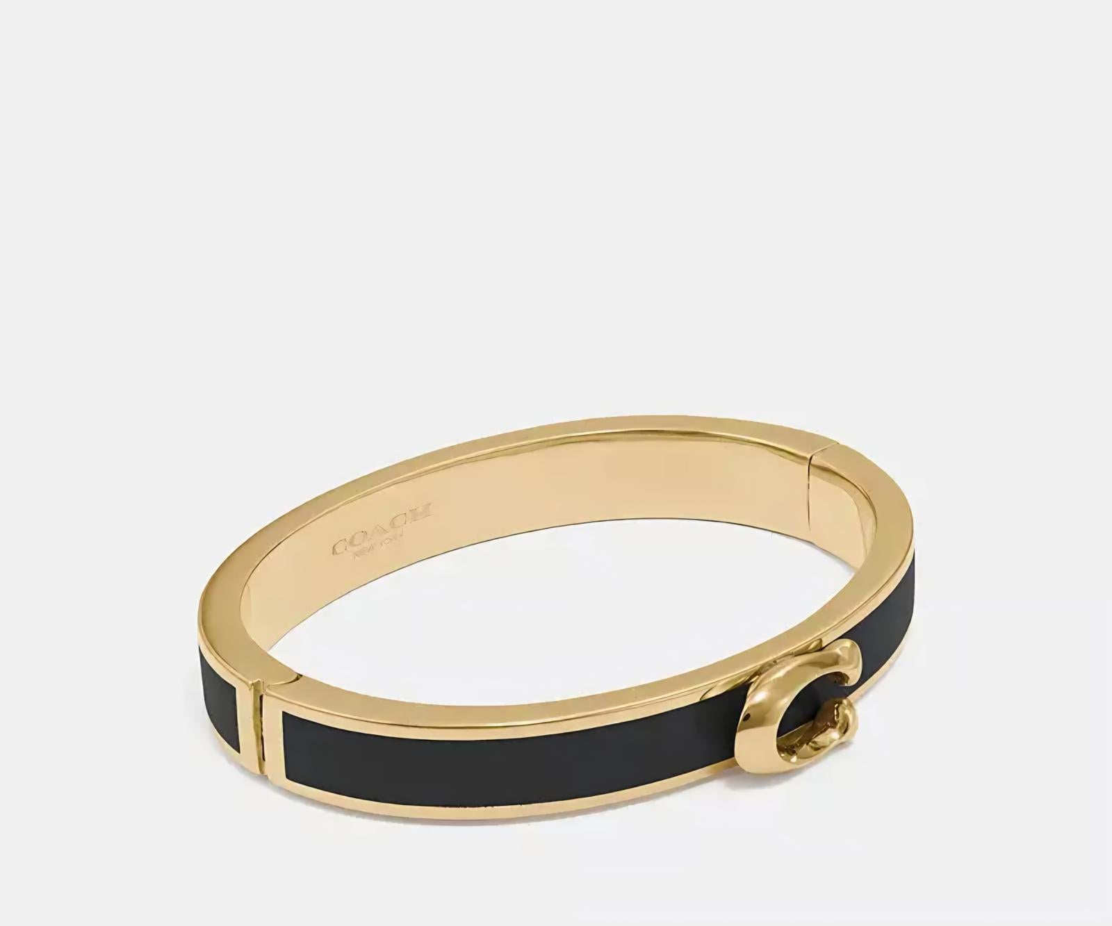 Coach Signature Push Hinged Bangle