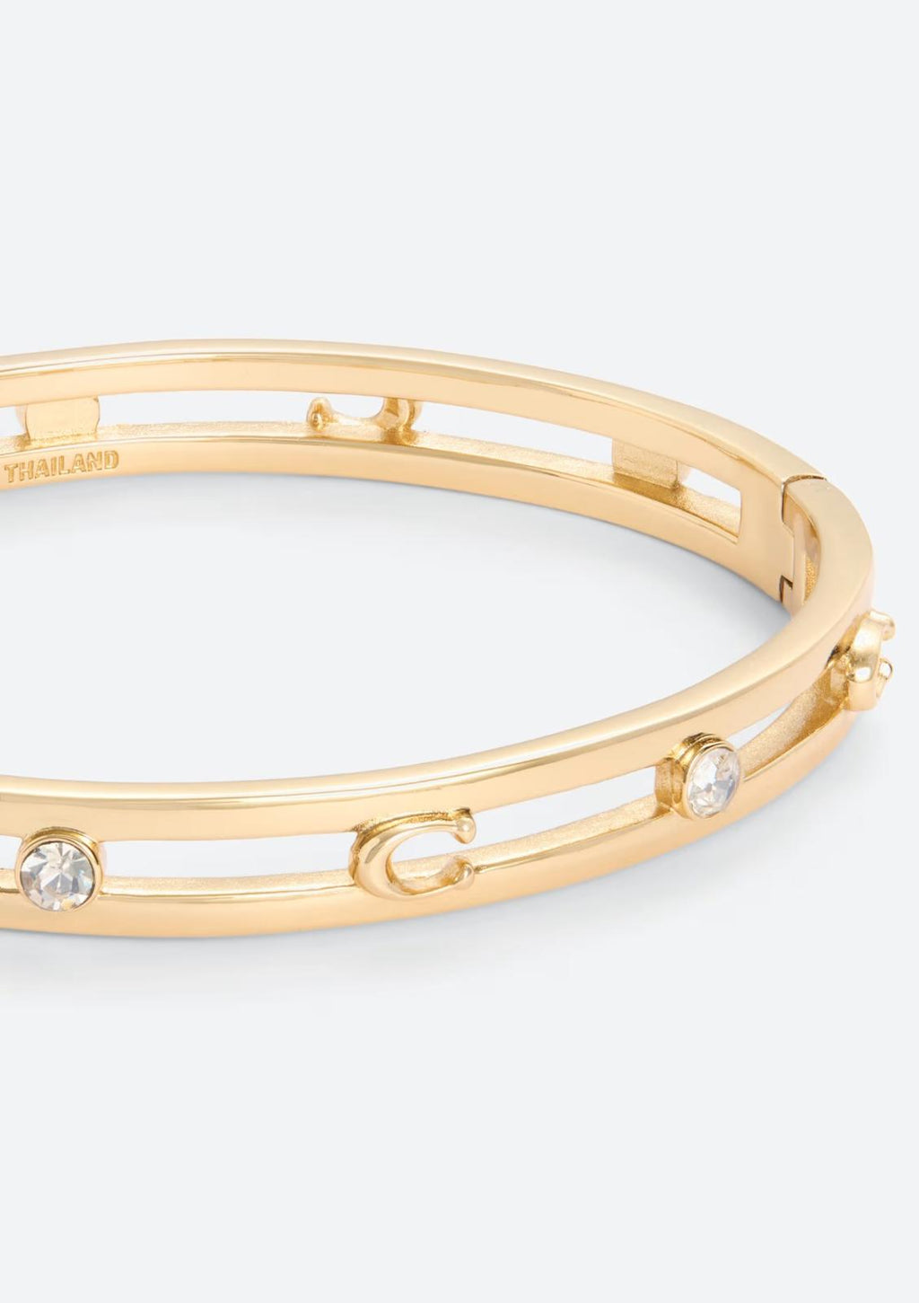 COACH Women's Signature C Open Bangle Bracelet