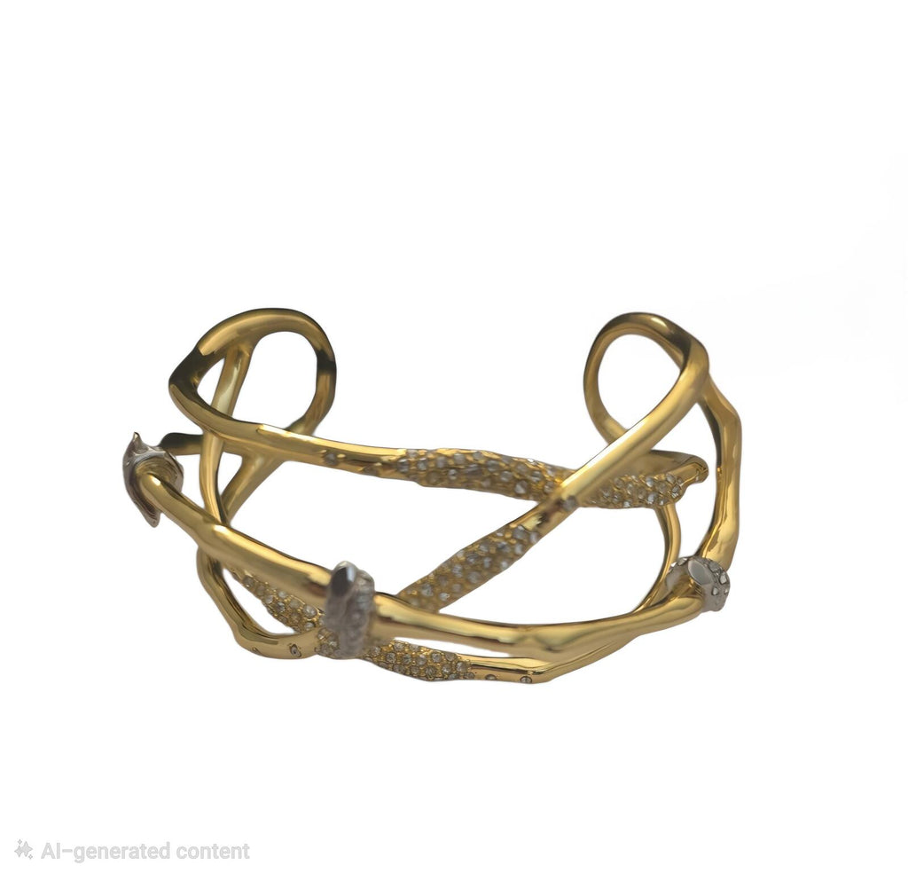 Alexis Bittar Solanales Crystal Cuff Bracelet
