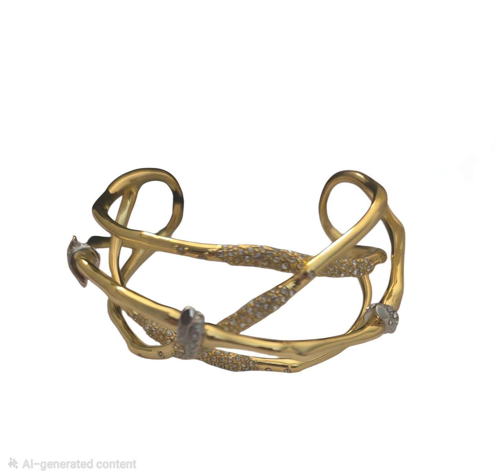 Alexis Bittar Solanales Crystal Cuff Bracelet
