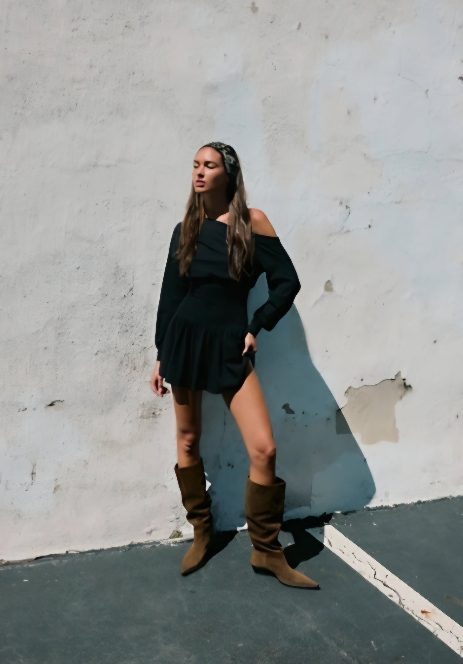 Free People Scorching Hot Long-Sleeve Mini Dress