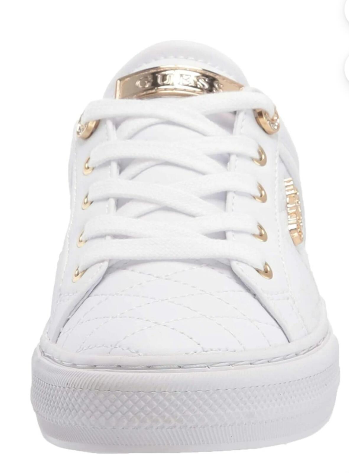 GUESS Women's Loven Quilted Lace-Up Sneakers.