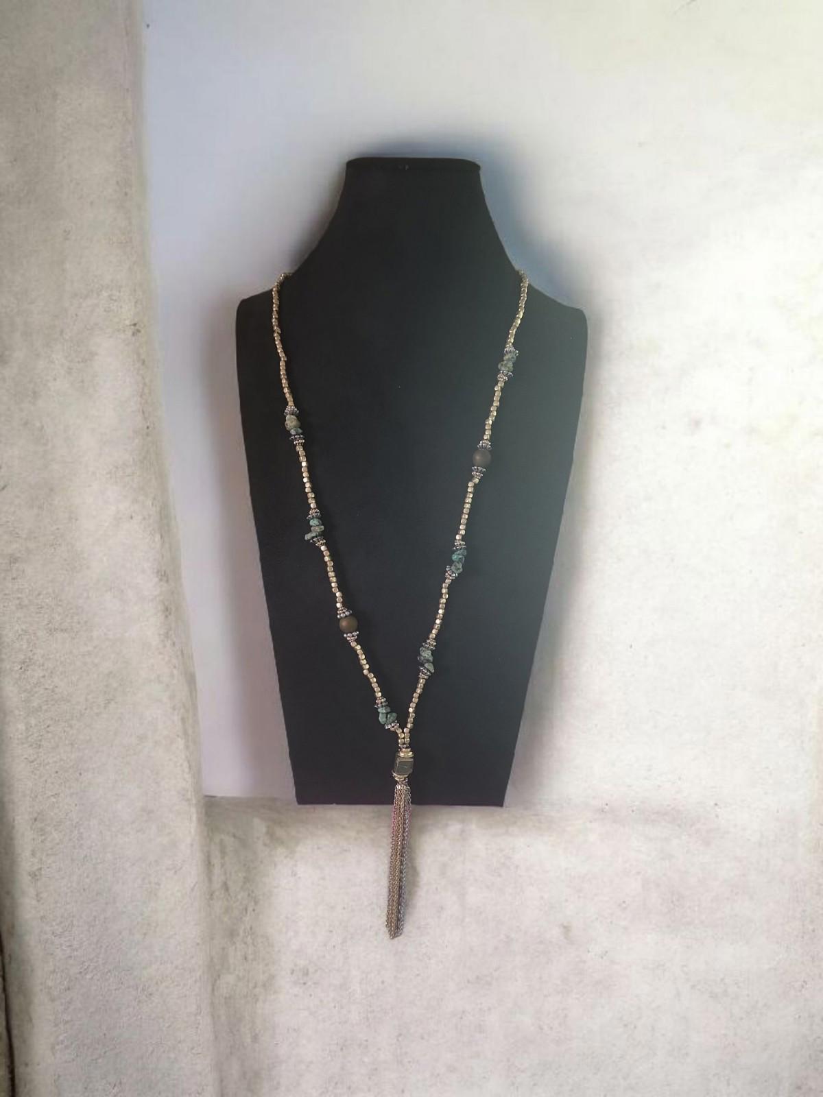 Chicos Long Statement Necklace