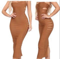 Fashion Nova Women's Long Fitted Bandage Bodycon Dress Size Large NWT